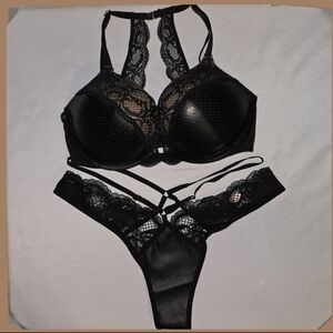 Bombshell & Cheeky Leather Matching Set by Victoria's Secret - VHTF